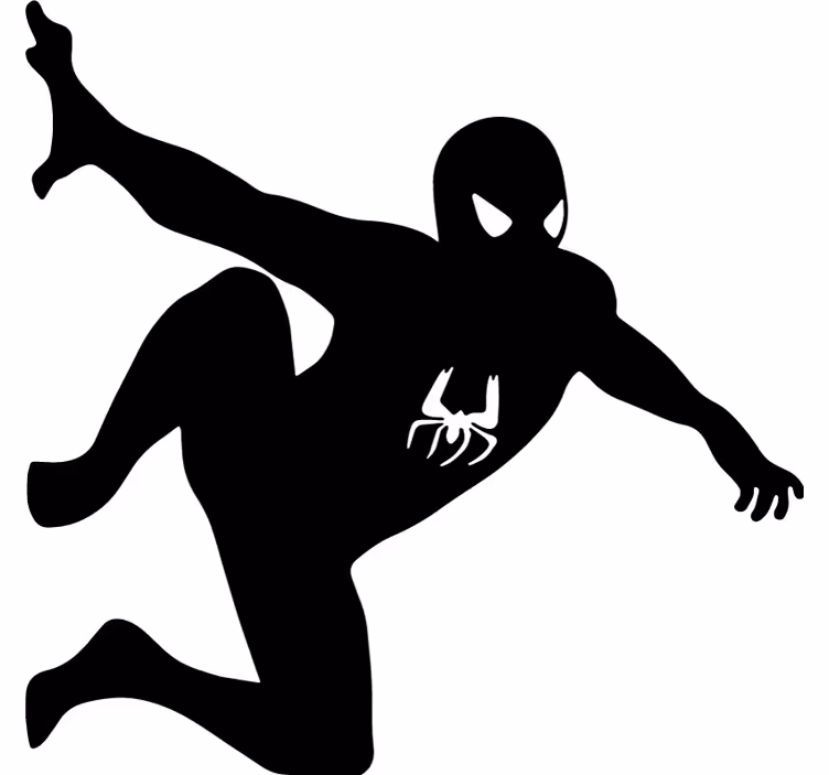 Cortina roller superhéroes spiderman en la pared - TenVinilo