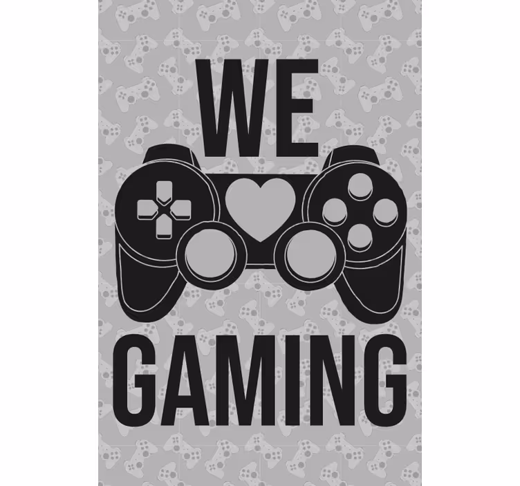 Estor enrollable juvenil frase "We gaming" - TenVinilo