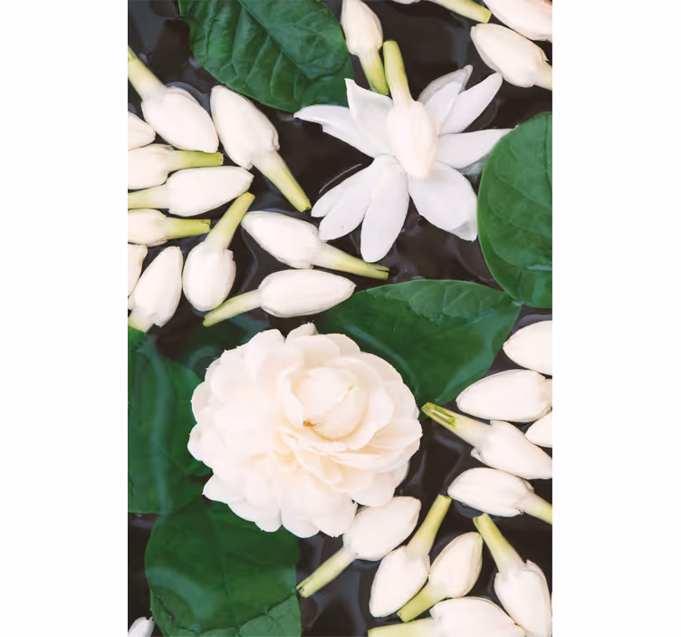 Estor floral Hermosa flor de mar - TenVinilo