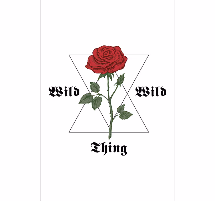 Cortina roller floral emblema con motivo de rosa - TenVinilo