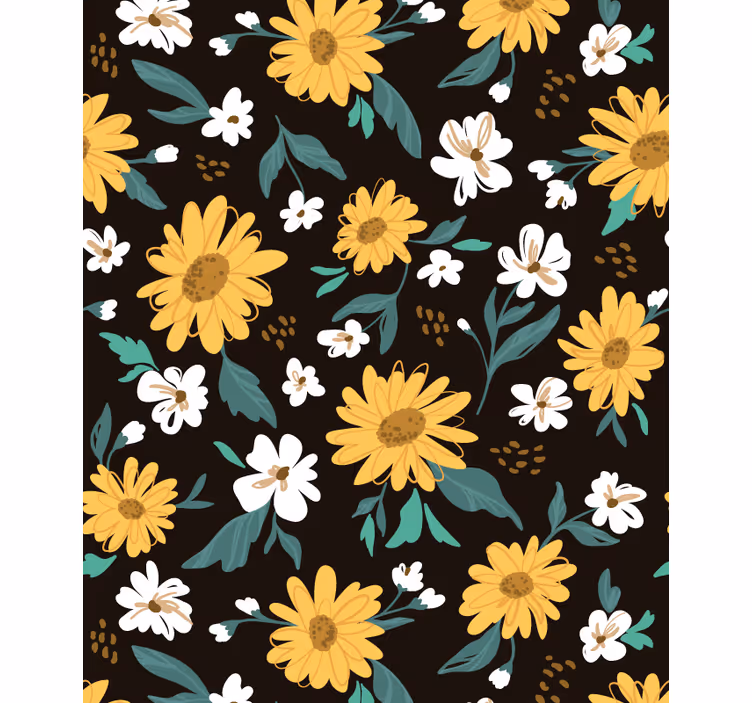 Cortina roller flores vivo motivo botánico - TenVinilo