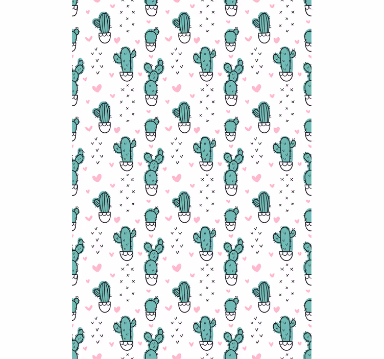 Cortina roller cactus diseño encantador y cálido - TenVinilo
