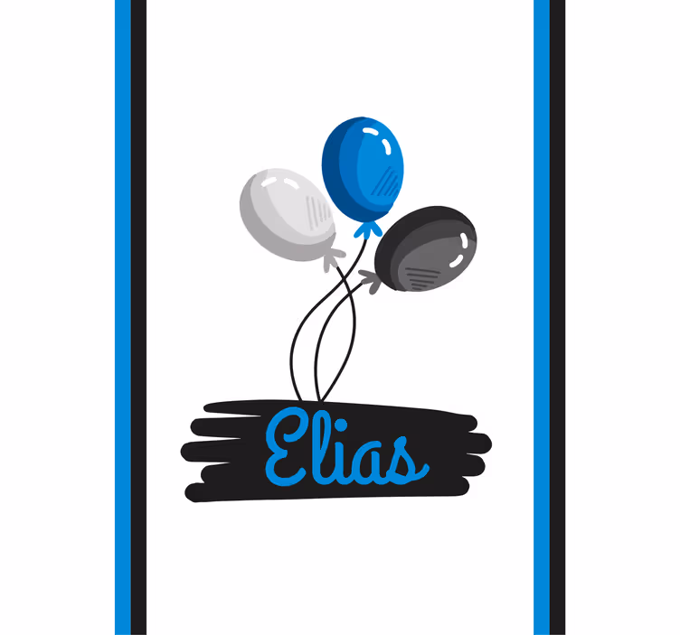 Cortina roller personalizable diseño de globos personalizado - TenVinilo