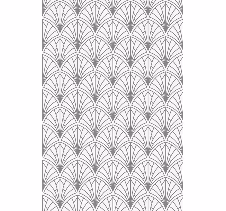 Cortina roller elegante patrón art déco gris - TenVinilo