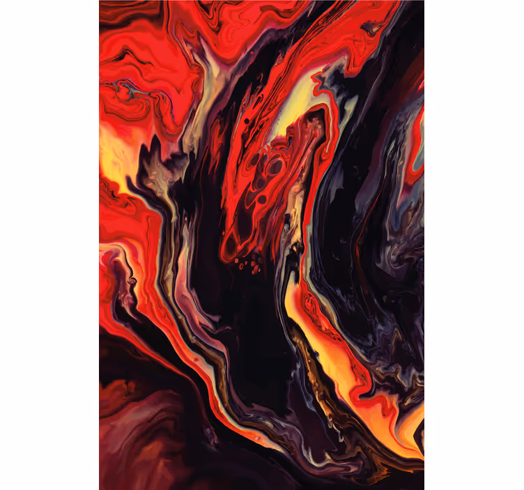 Estor dibujos Pintura efecto mármol marrón y rojo - TenVinilo
