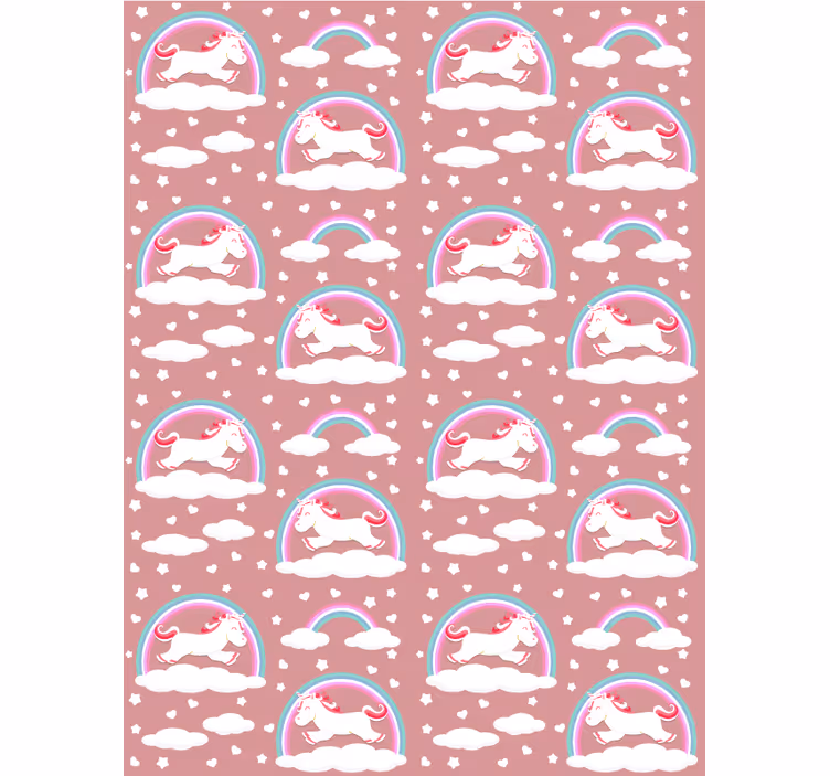 Cortina roller infantil tema de unicornio mágico - TenVinilo