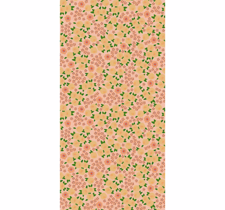 Cortina roller cocina los patrones florales florecen - TenVinilo