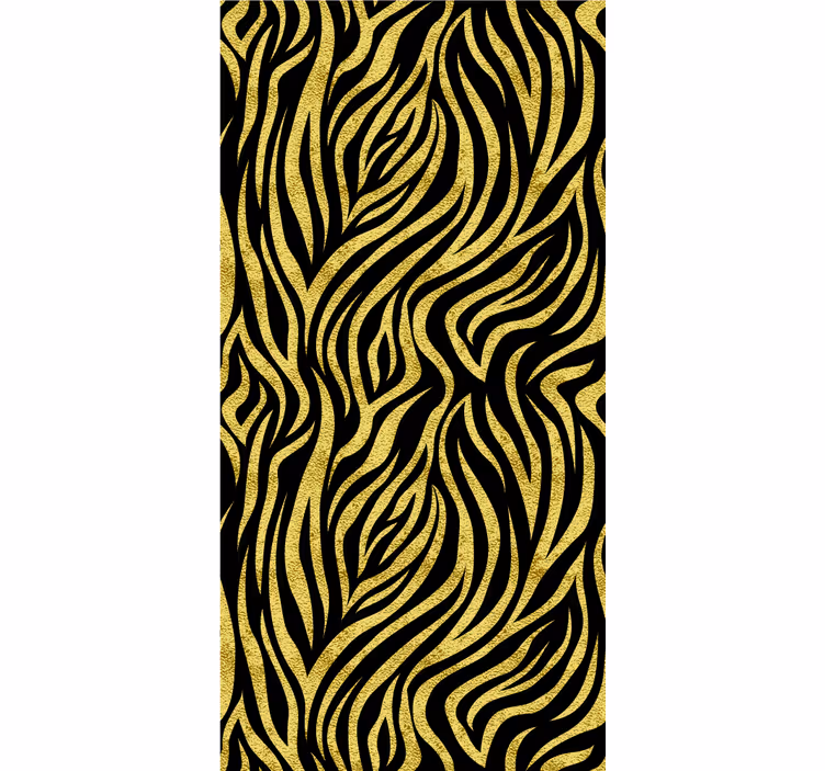 Cortina roller animales estampado de tigre amarillo - TenVinilo