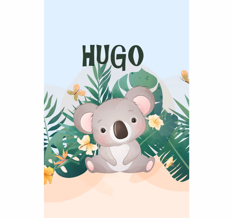 Cortina roller animales ilustración de un koala tierno - TenVinilo