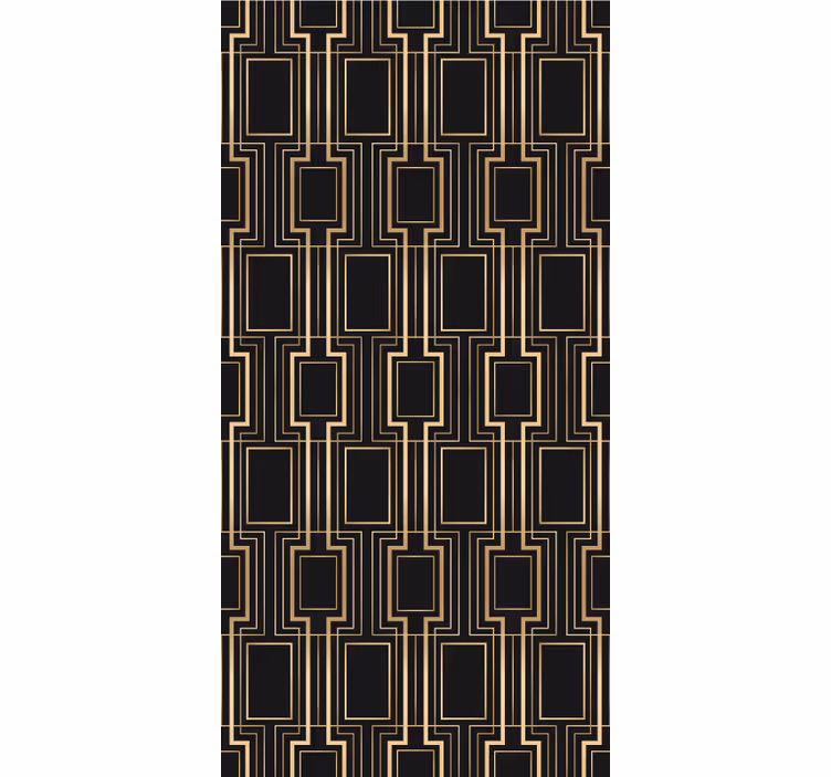 Cortina roller elegante motivo de línea geométrica - TenVinilo
