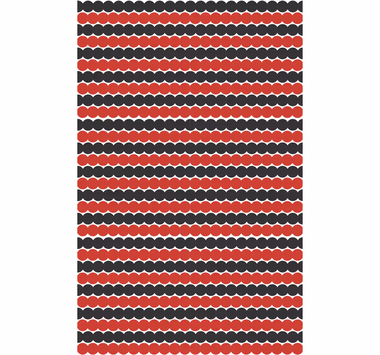 Cortina roller textura formas rojas y negras - TenVinilo