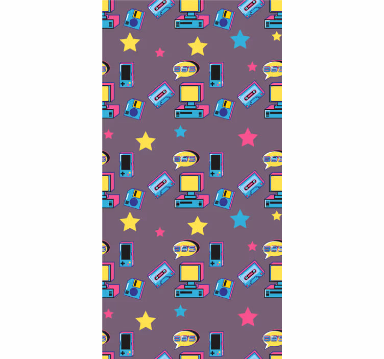 Cortina roller geek iconos de los juegos retro - TenVinilo