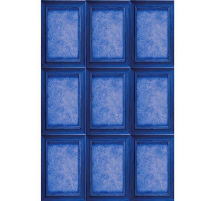 Cortina roller textura elegantes paneles azules - TenVinilo