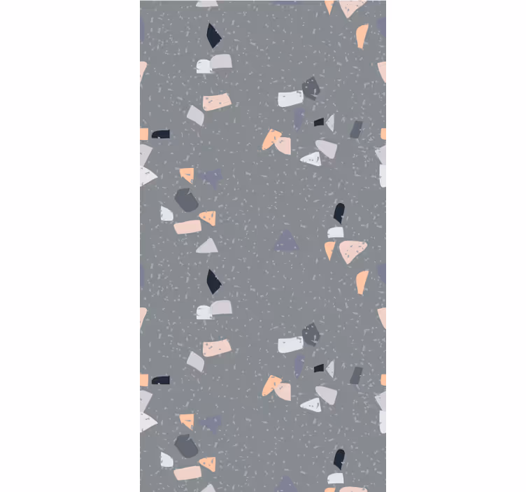 Cortina roller textura terrazo gris simple - TenVinilo