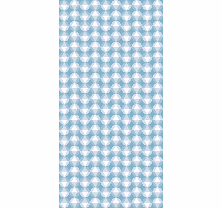 Cortina roller textura armonía geométrica azul - TenVinilo