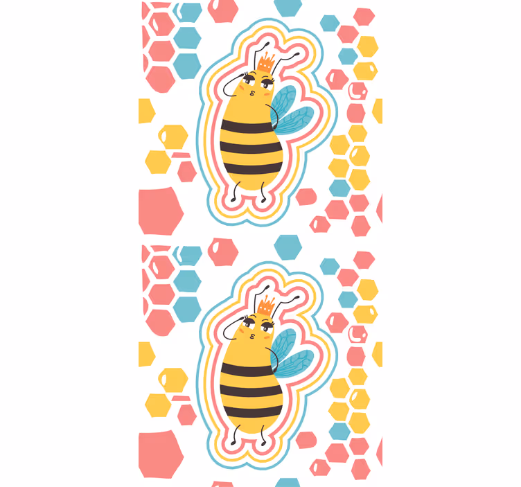 Cortina roller animales lindo personaje de abeja - TenVinilo