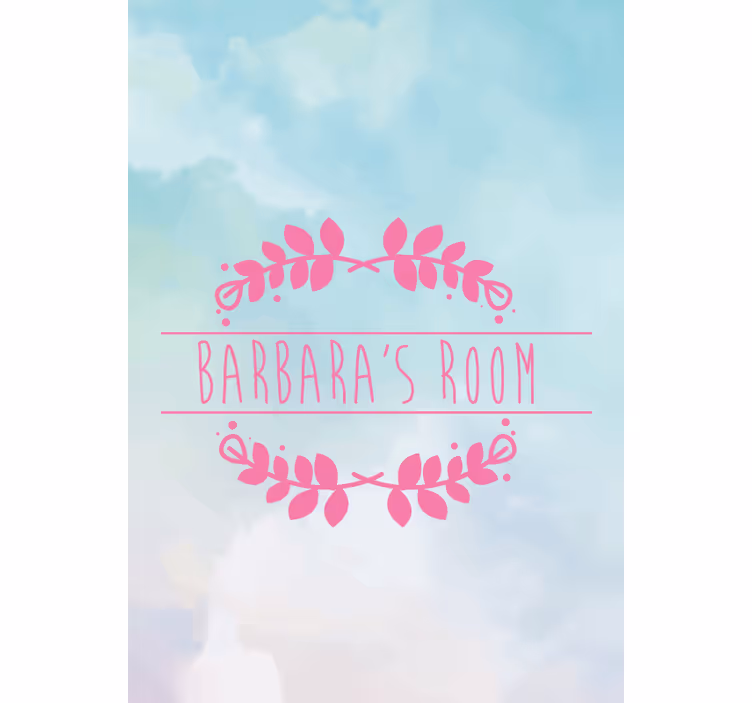 Estor infantil nombre habitación personalizado - TenVinilo