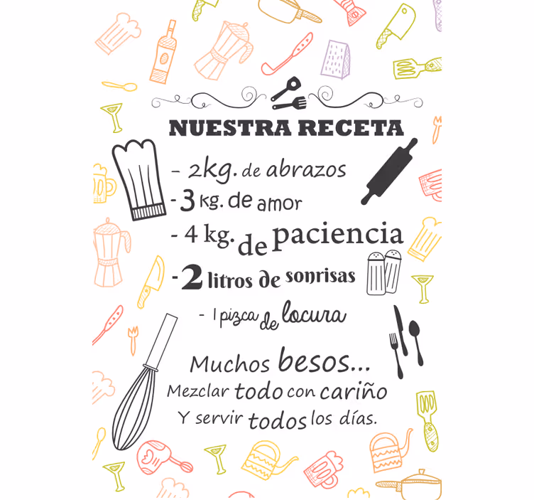 Estor cocina nuestra receta Ingredientes - TenVinilo