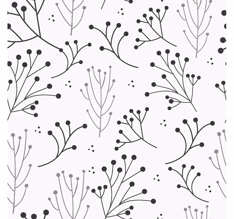 Cortina roller moderno florales minimalistas - TenVinilo