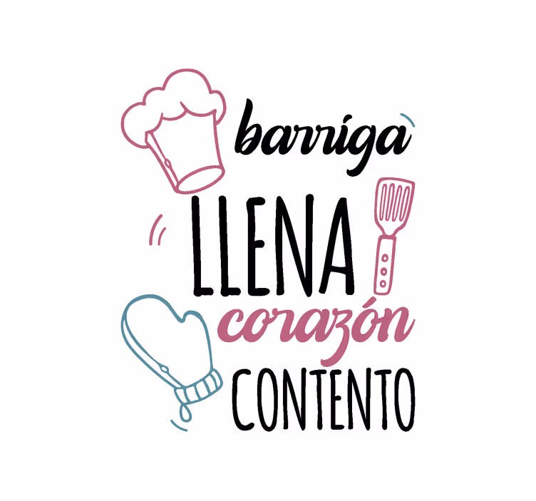 Cortina roller divertida cita de comida - TenVinilo