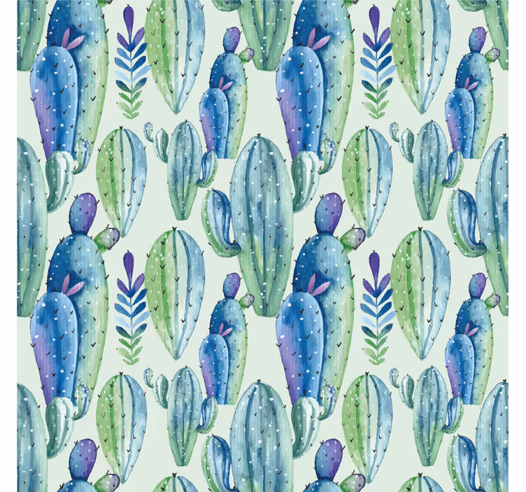 Cortina roller cactus estilo botánico - TenVinilo