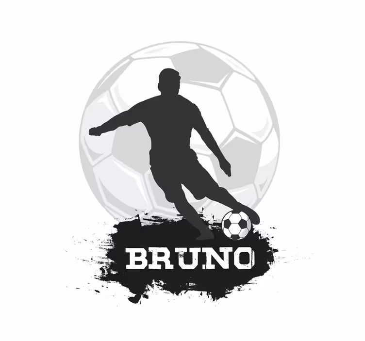Cortina roller fútbol balón y nombre personalizable - TenVinilo