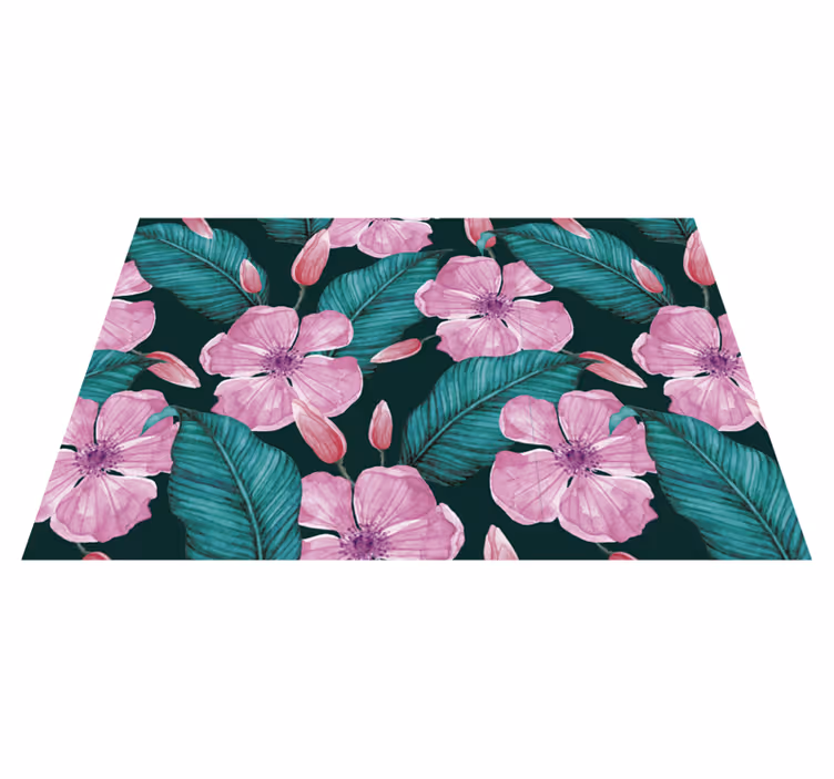 Manteles individuales originales flores grandes - TenVinilo