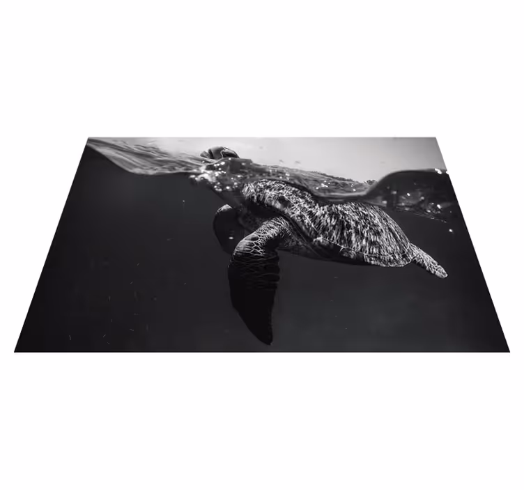 Mantel individual imitación escena de tortugas marinas - TenVinilo