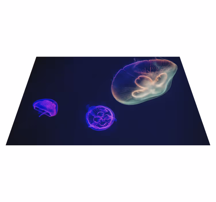 Manteles individuales medusas multicolor - TenVinilo