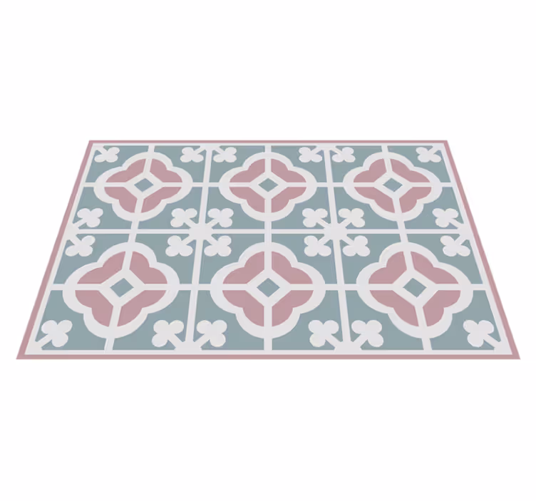 Mantel individual azulejos tonos pastel - TenVinilo