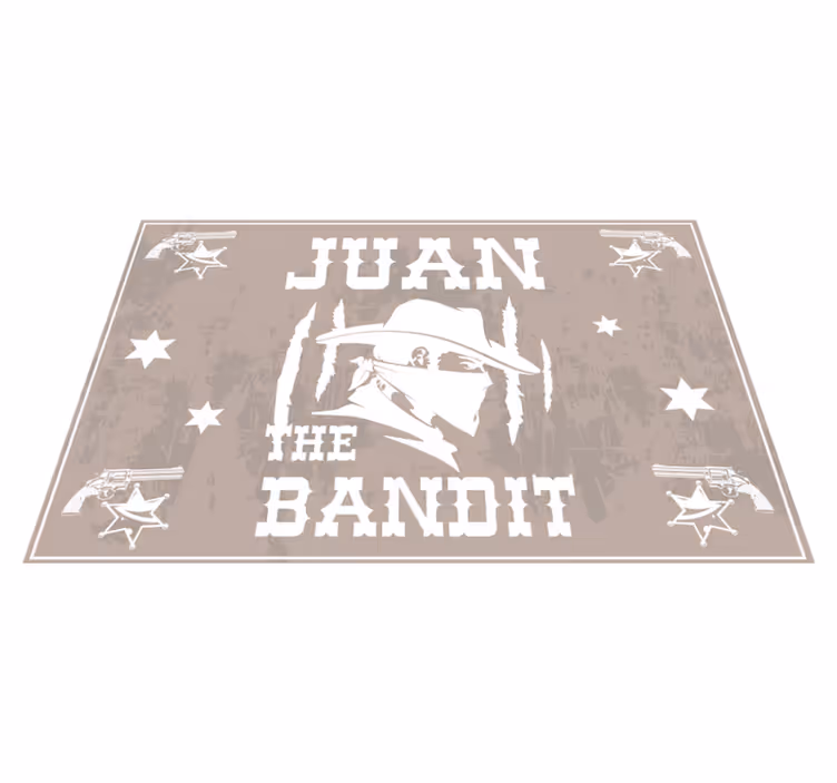 Mantel individual casa bandido con nombre - TenVinilo