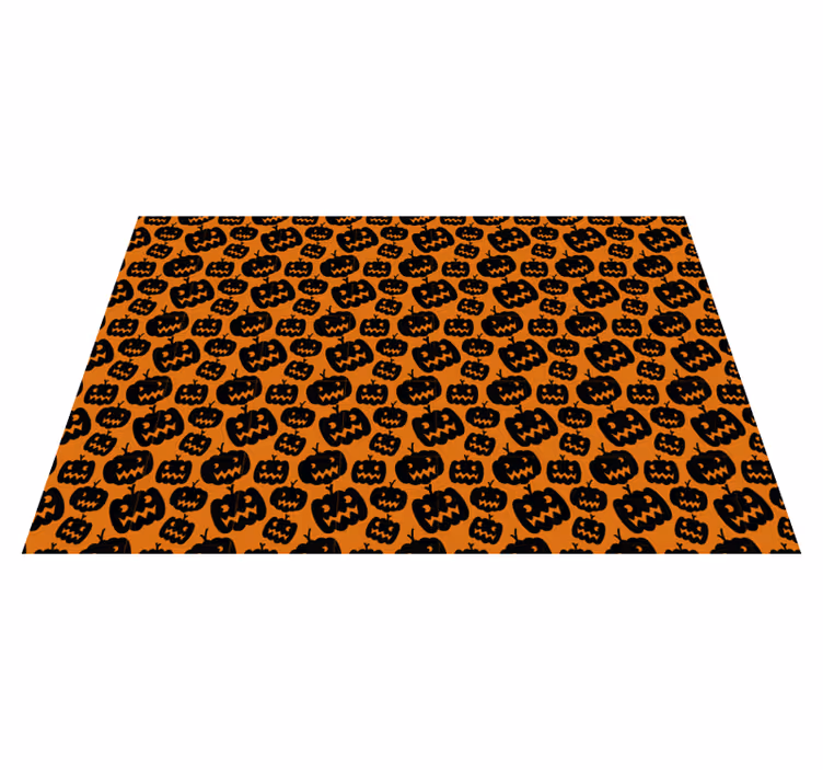 Individual mesa halloween patrón de calabazas aterradoras - TenVinilo