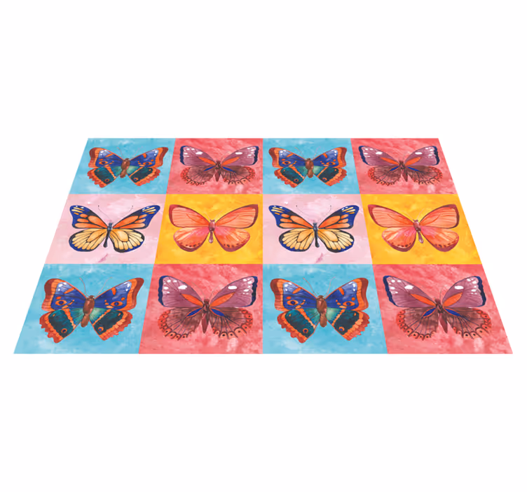 Individual original mesa emblema mariposa viva - TenVinilo