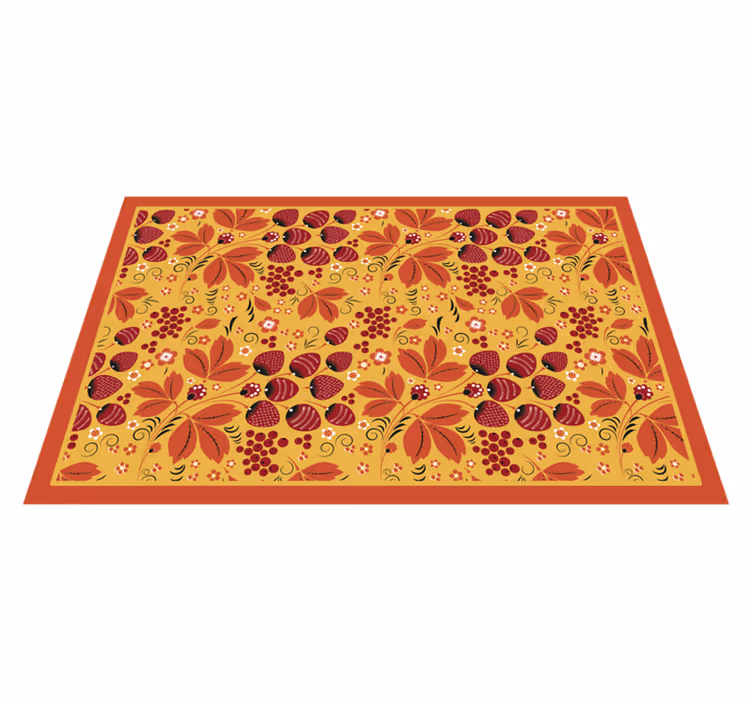 Individual original mesa patrón floral colorido - TenVinilo