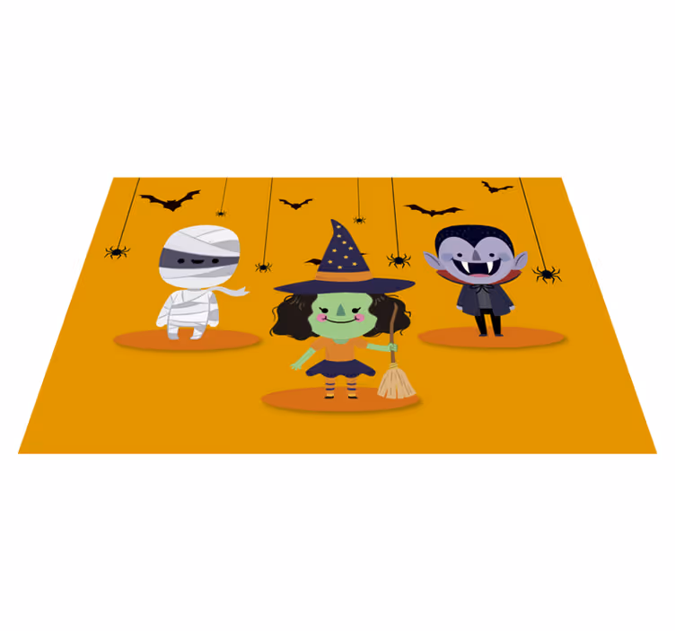 Individual mesa halloween personajes de halloween divertidos - TenVinilo