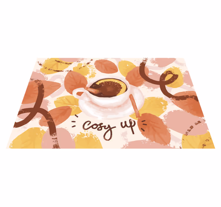 Individual original mesa taza de café acogedora - TenVinilo