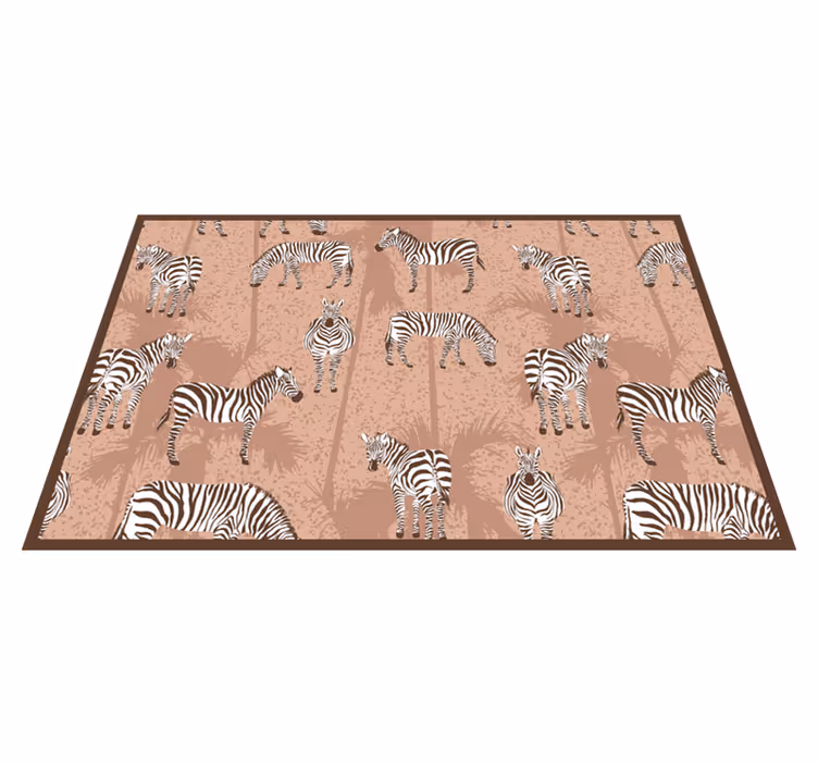 Individual original mesa estilo de estampado cebra - TenVinilo