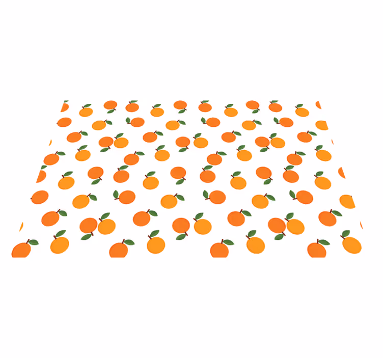 Individual original mesa patrón de frutas naranjas - TenVinilo