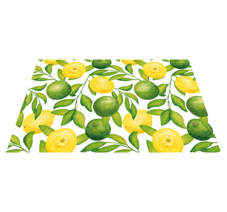 Mantel individual rectangular Limones y limas - TenVinilo
