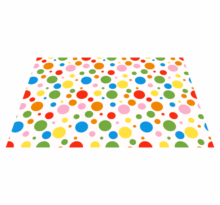 Individual mesa infantil lunares de colores - TenVinilo