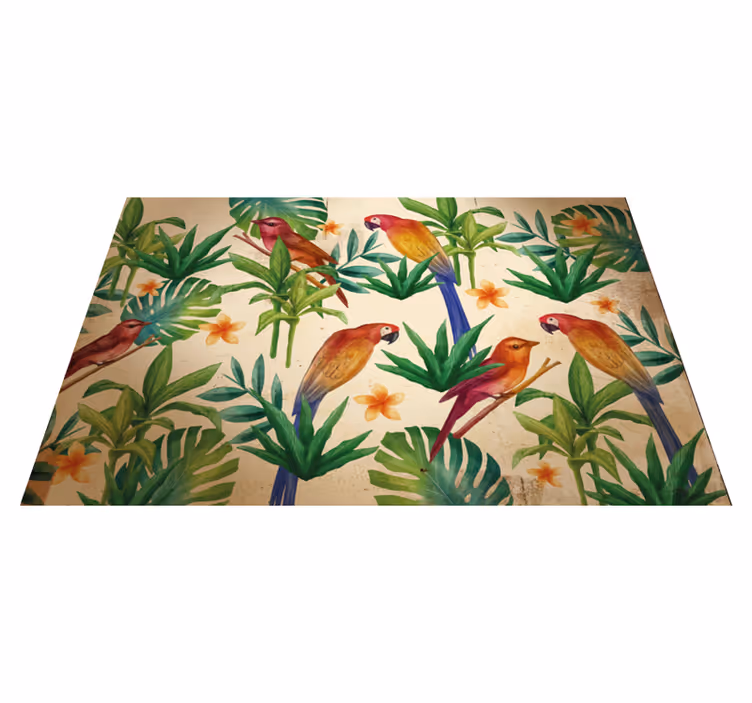 Mantel individual original Loro tropical - TenVinilo
