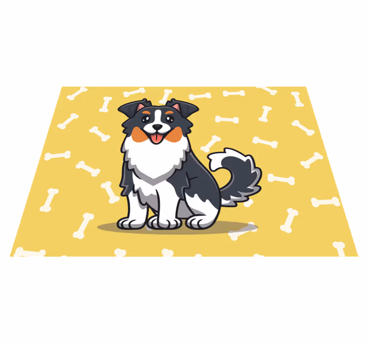 Individual mesa infantil personaje de perro lindo - TenVinilo