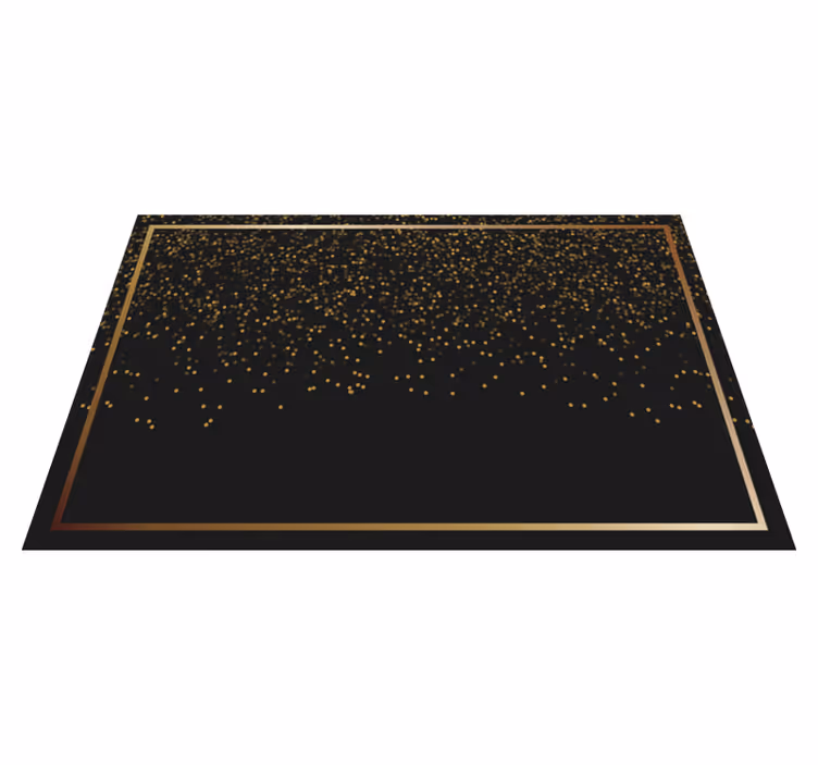 Individual mesa elegante brillo negro elegante - TenVinilo