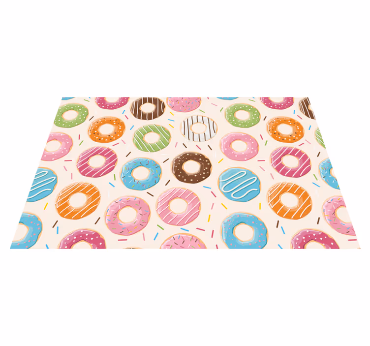 Mantel individual infantil Fondo de donas - TenVinilo