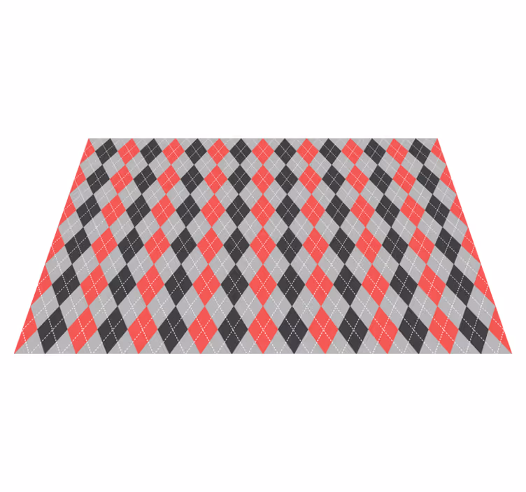 Mantel individual imitación patrón argyle geométrico - TenVinilo