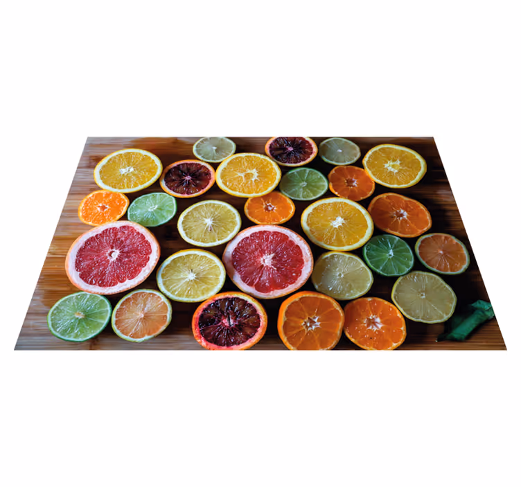 Individual original mesa arreglo de frutas cítricas - TenVinilo