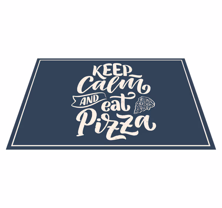 Mantel individual frases la calma es pizza - TenVinilo