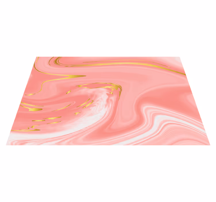 Individual mesa moderno mármol rosa arremolinado - TenVinilo