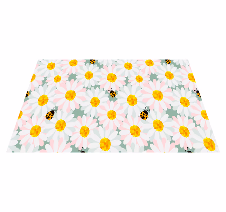 Individual original mesa patrones florales brillantes - TenVinilo
