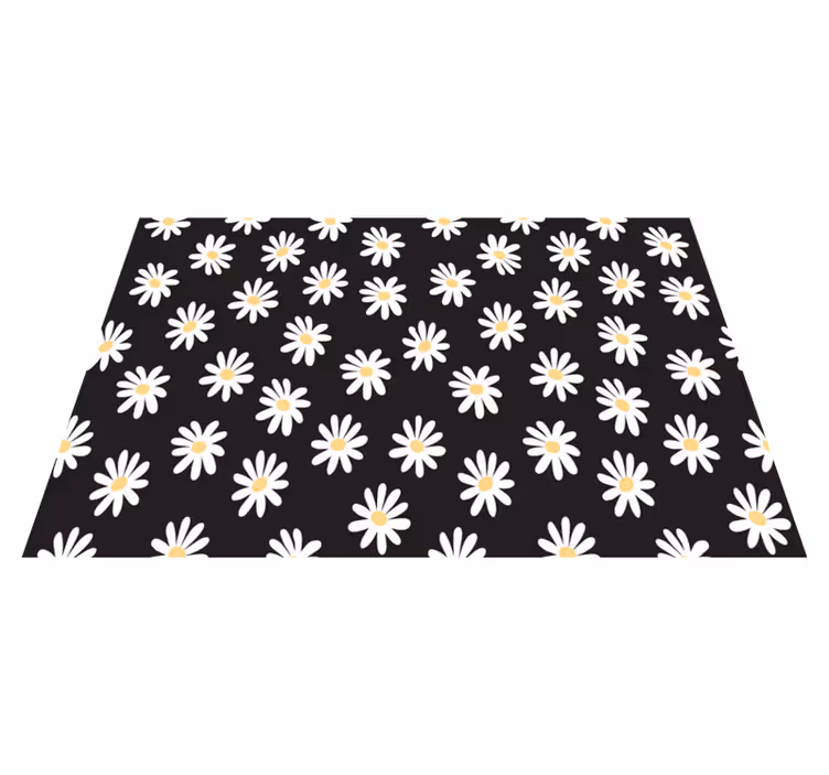 Individual mesa infantil patrón floral de margaritas - TenVinilo